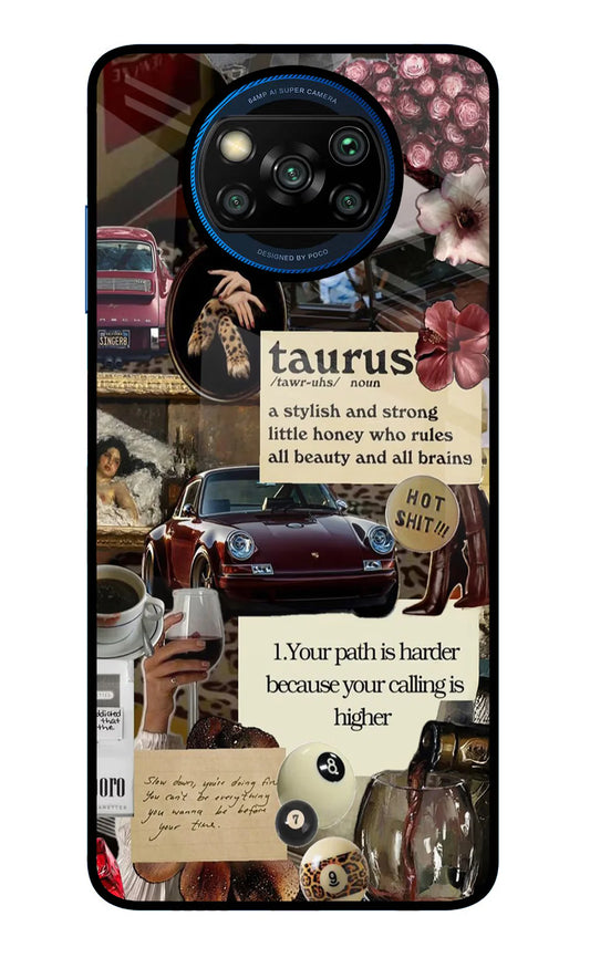 Taurus Zodiac Poco X3/X3 Pro Back cover