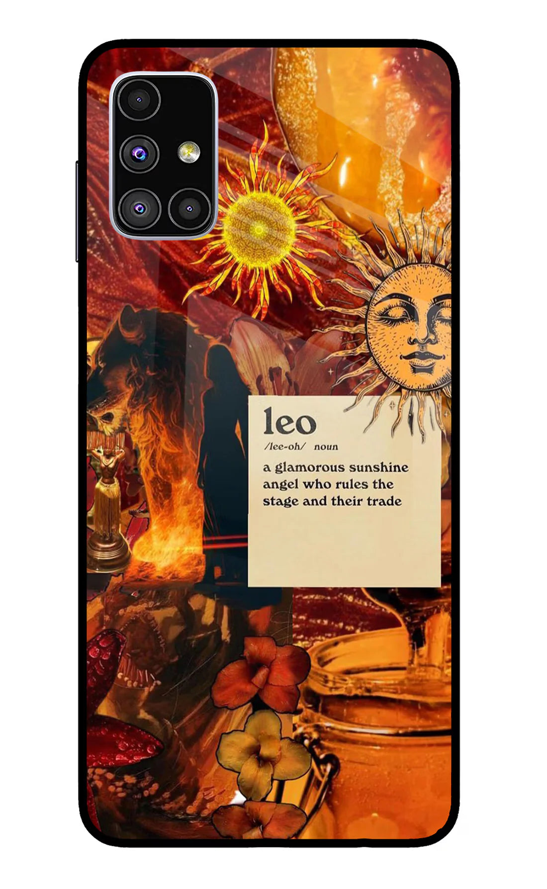 Leo Zodiac Samsung M51 Back cover
