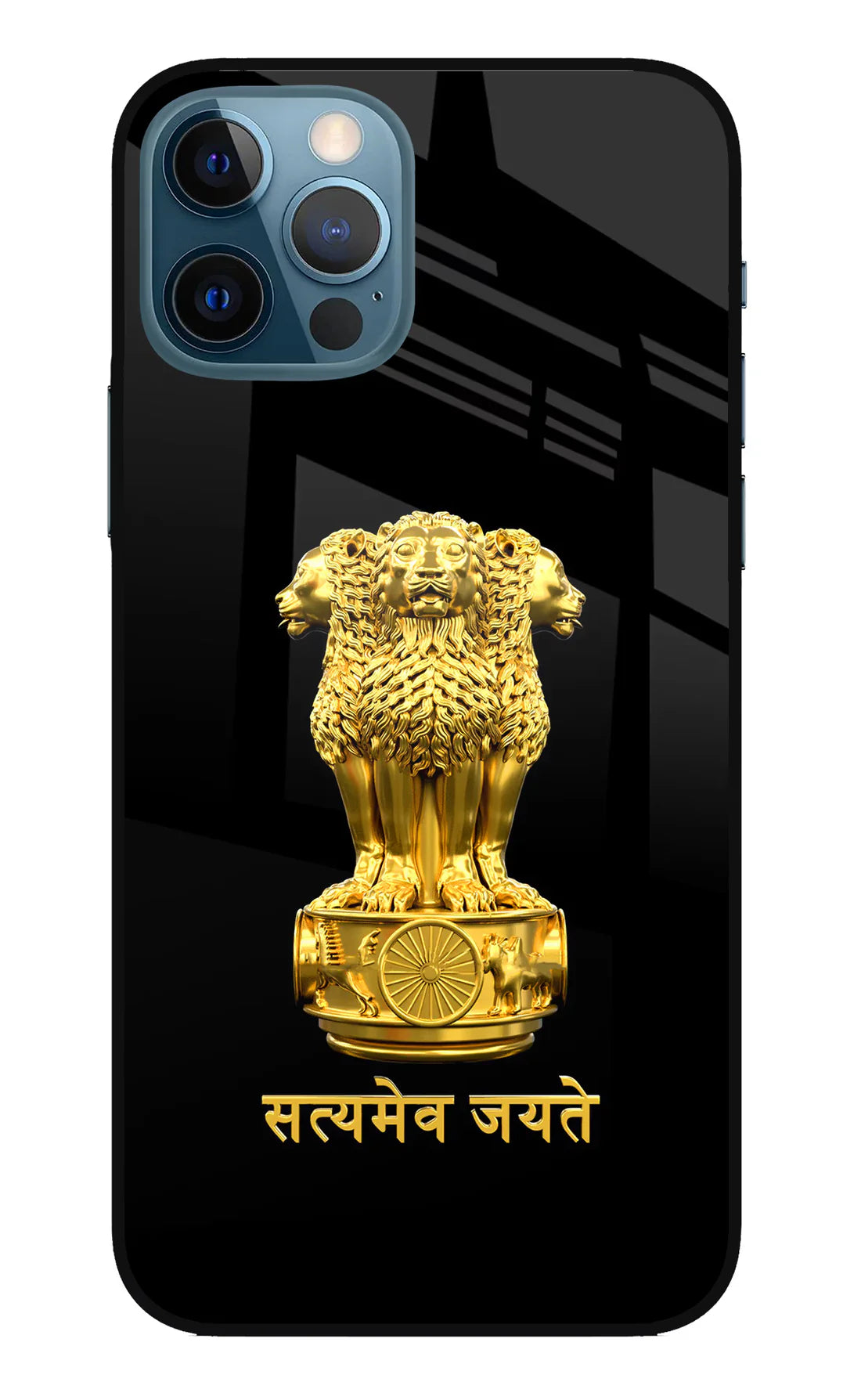 Satyamev Jayate Golden iPhone 12 Pro Back cover