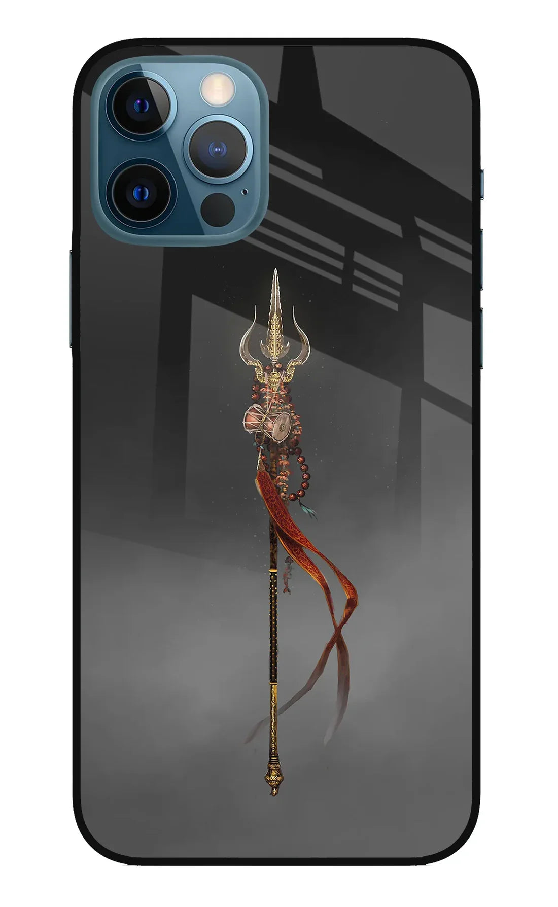 Shiv Trishul iPhone 12 Pro Glass Back cover