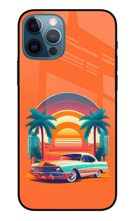 Palm Drive 80s iPhone 12 Pro Back Cover