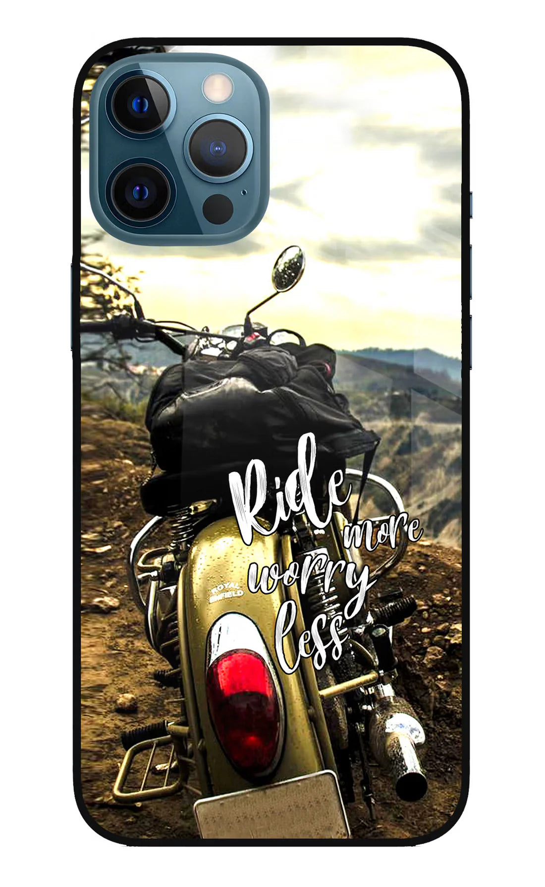Ride More Worry Less iPhone 12 Pro Max  Back cover