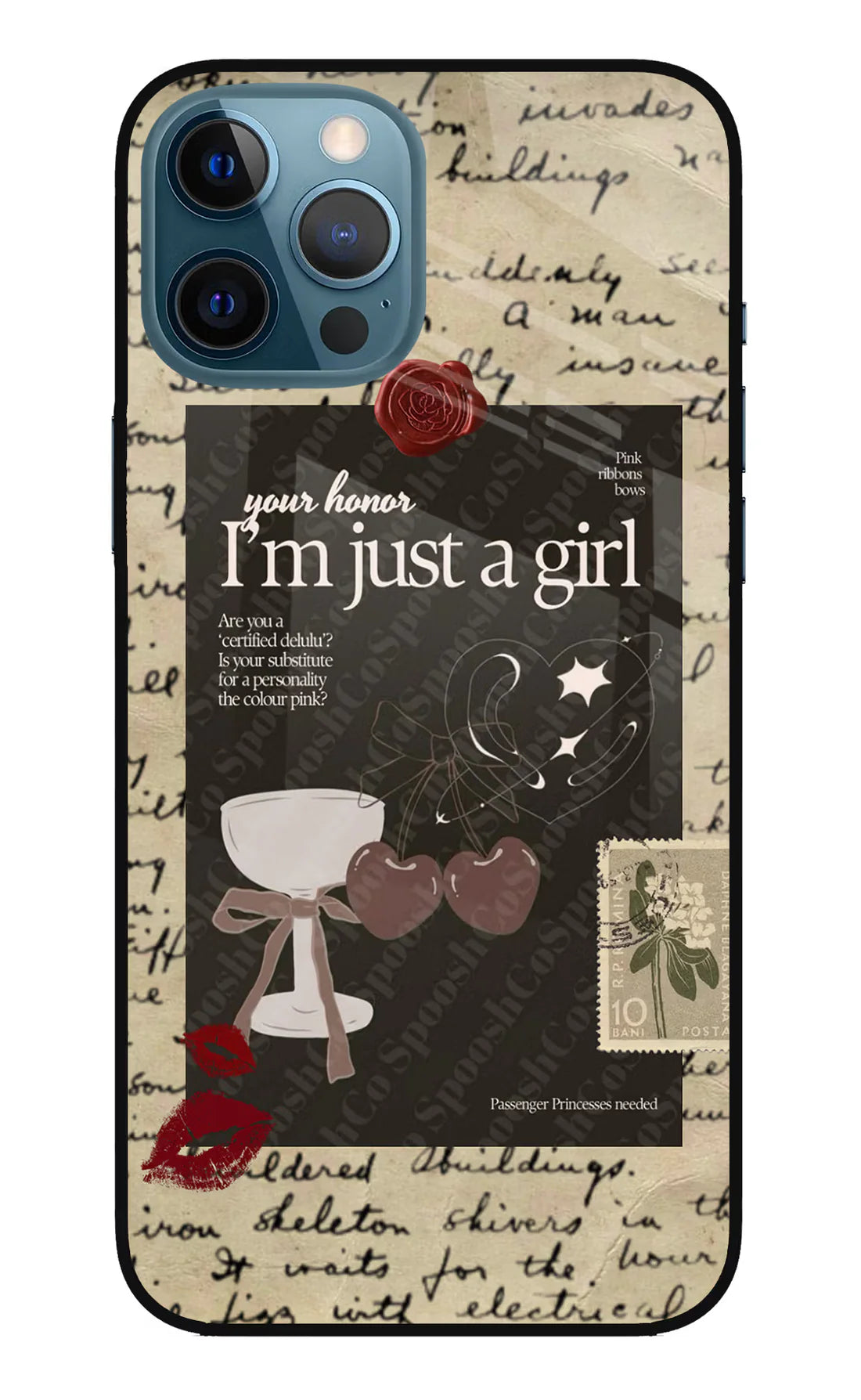 I am just a girl iPhone 12 Pro Max Back cover