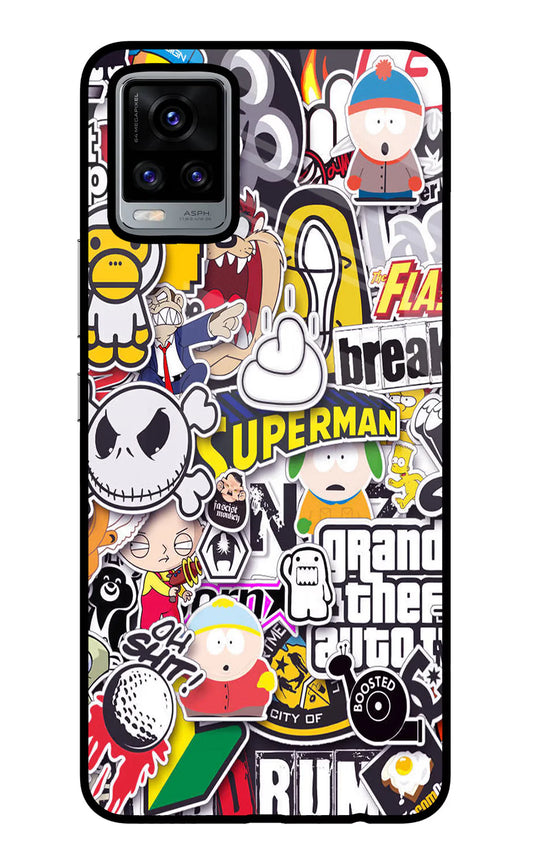 Sticker Bomb Vivo V20 Back cover