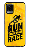 Run Your Own Race Vivo V20 Glass Case