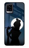 Shri Krishna Silhouette Vivo V20 Glass Case