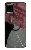 Leaf Pattern Vivo V20 Glass Case