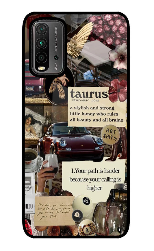 Taurus Zodiac Redmi 9 Back cover