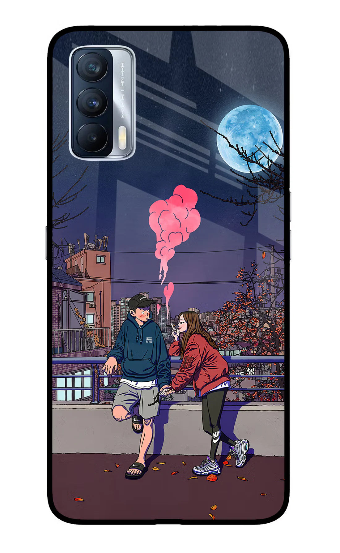 Chilling Couple Realme X7 Back cover
