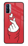 Korean Love Sign Realme X7 Glass Case