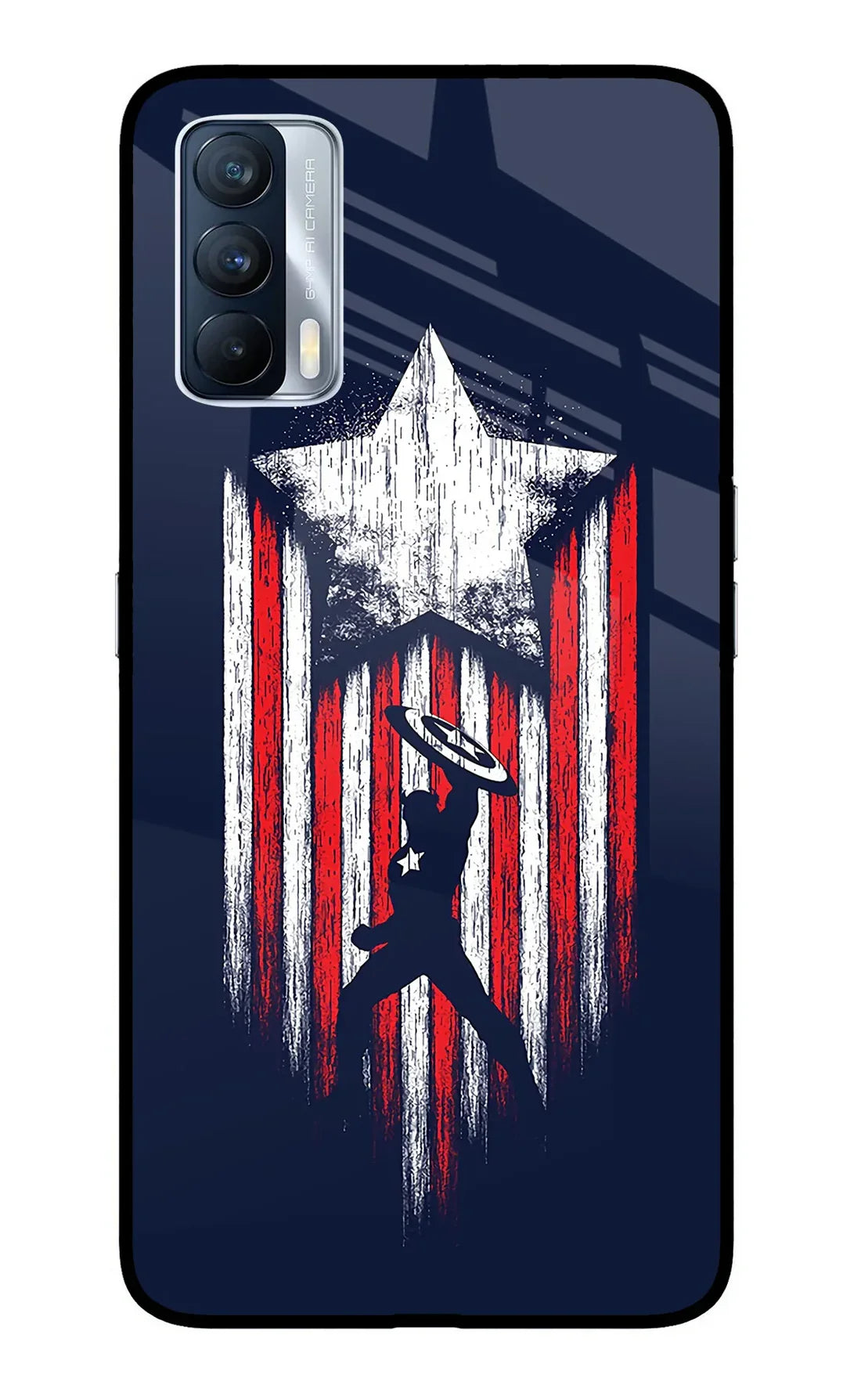 Captain America Marvel Art Realme X7 Back cover