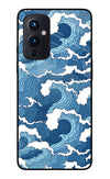 Blue Waves Oneplus 9 Glass Case