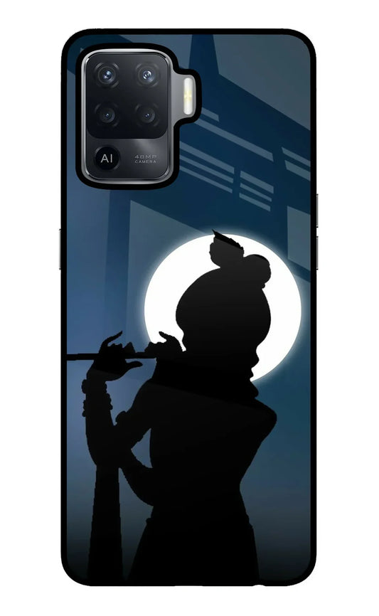 Shri Krishna Silhouette Oppo F19 Pro Back cove