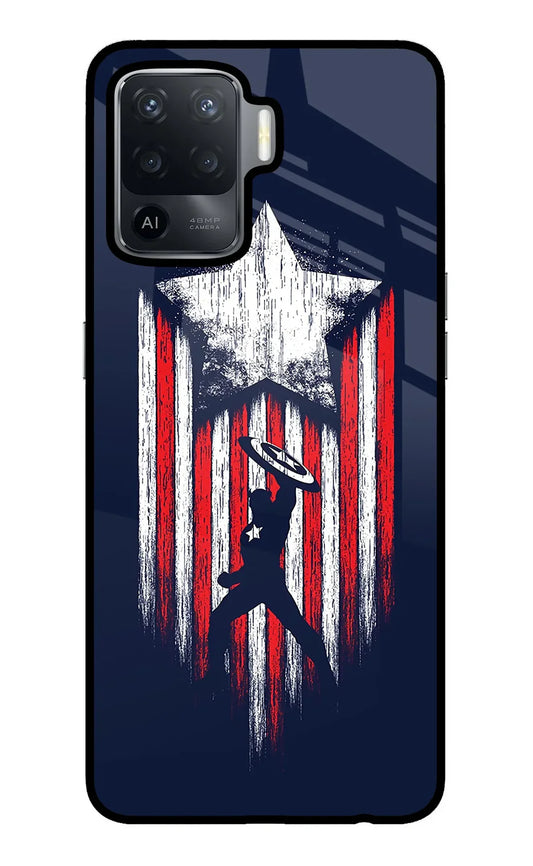 Captain America Marvel Art Oppo F19 Pro Back cove