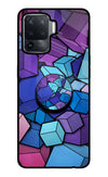 Cubic Abstract Oppo F19 Pro Glass Case