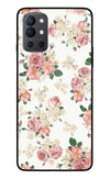 Flowers Oneplus 9R Glass Case