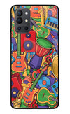 Music Instrument Doodle Oneplus 9R Glass Case