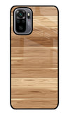 Wooden Vector Redmi Note 10/10S Glass Case