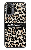 Leopard Print Self Love Redmi Note 10/10S Glass Case