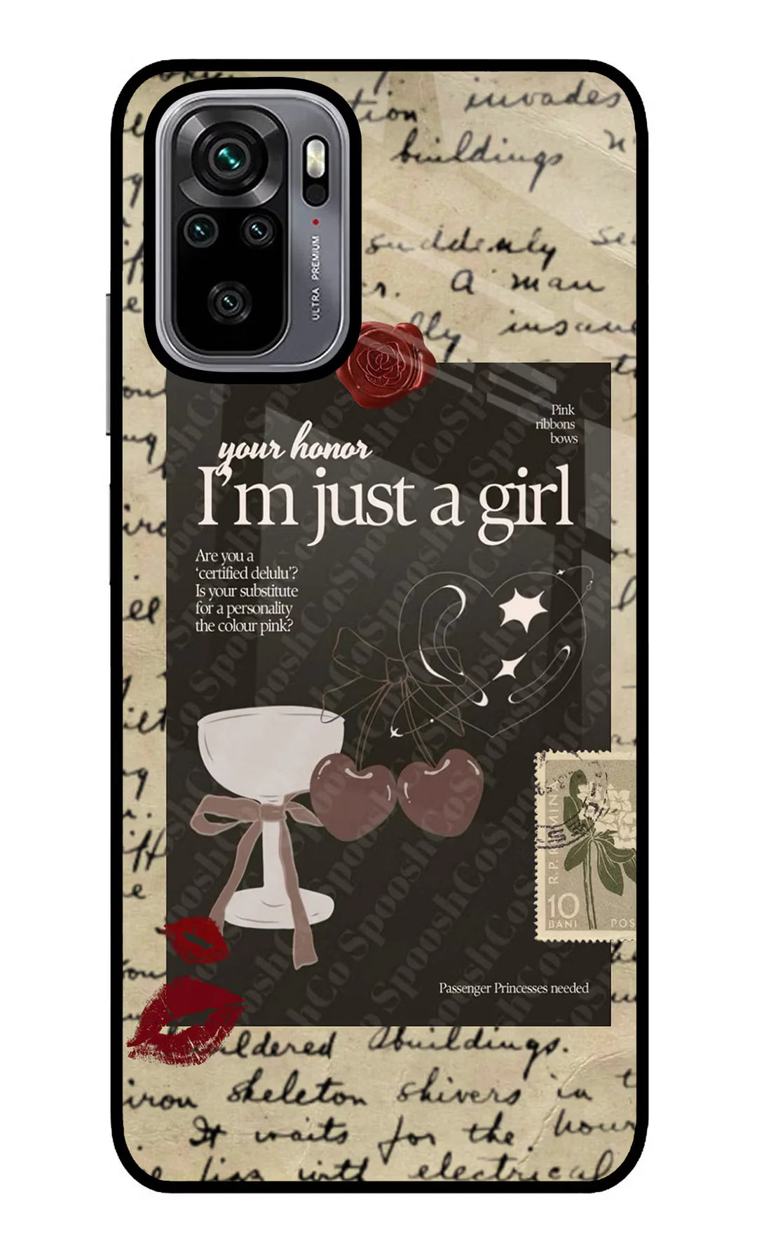 I am just a girl Redmi Note 10/10S Back cover