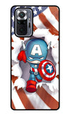 Captain America Redmi Note 10 Pro Glass Case