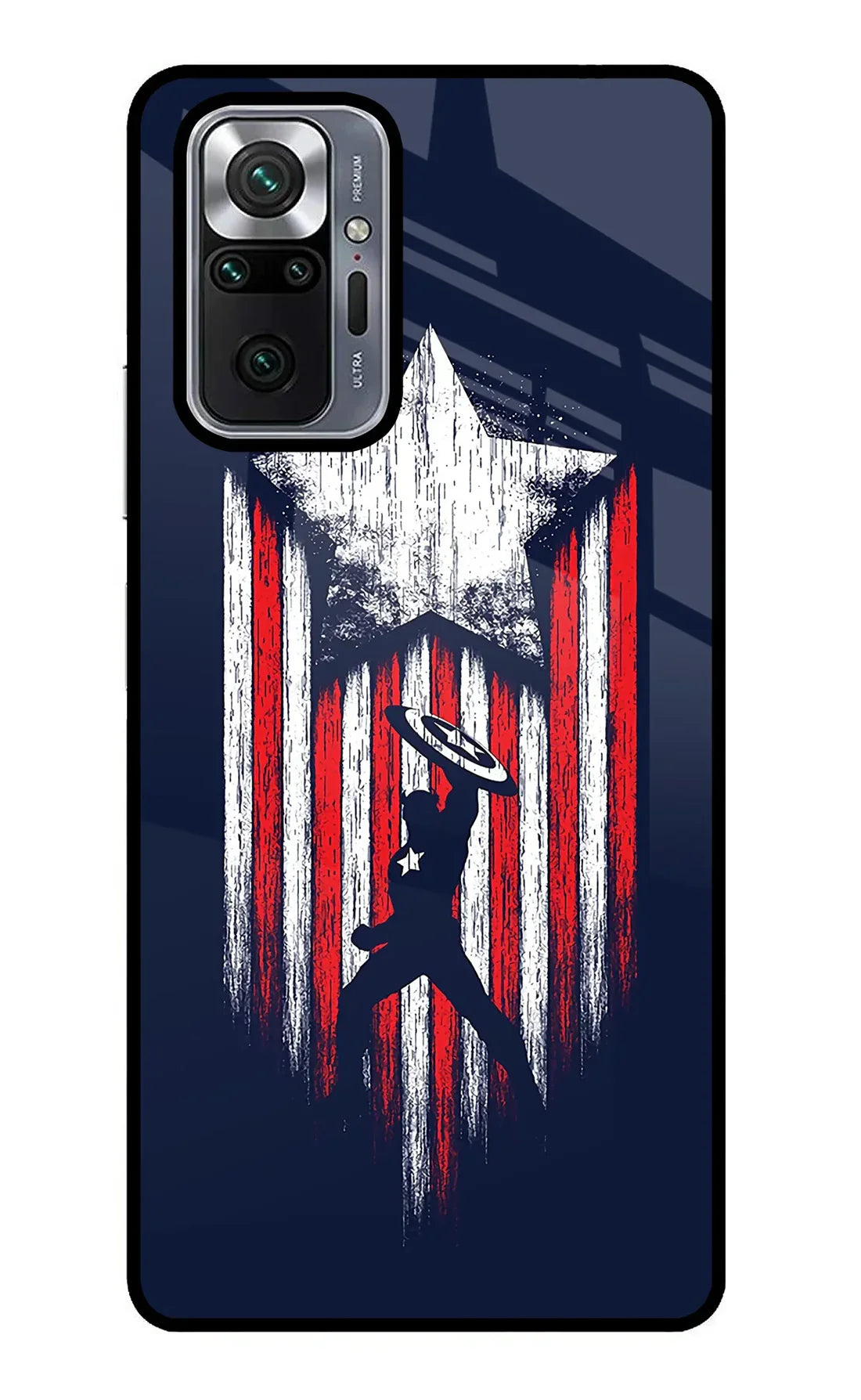 Captain America Marvel Art Redmi Note 10 Pro Back cover