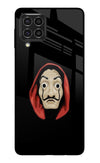 Money Heist Samsung F62 Glass Case