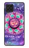 Om Purple Samsung F62 Glass Case