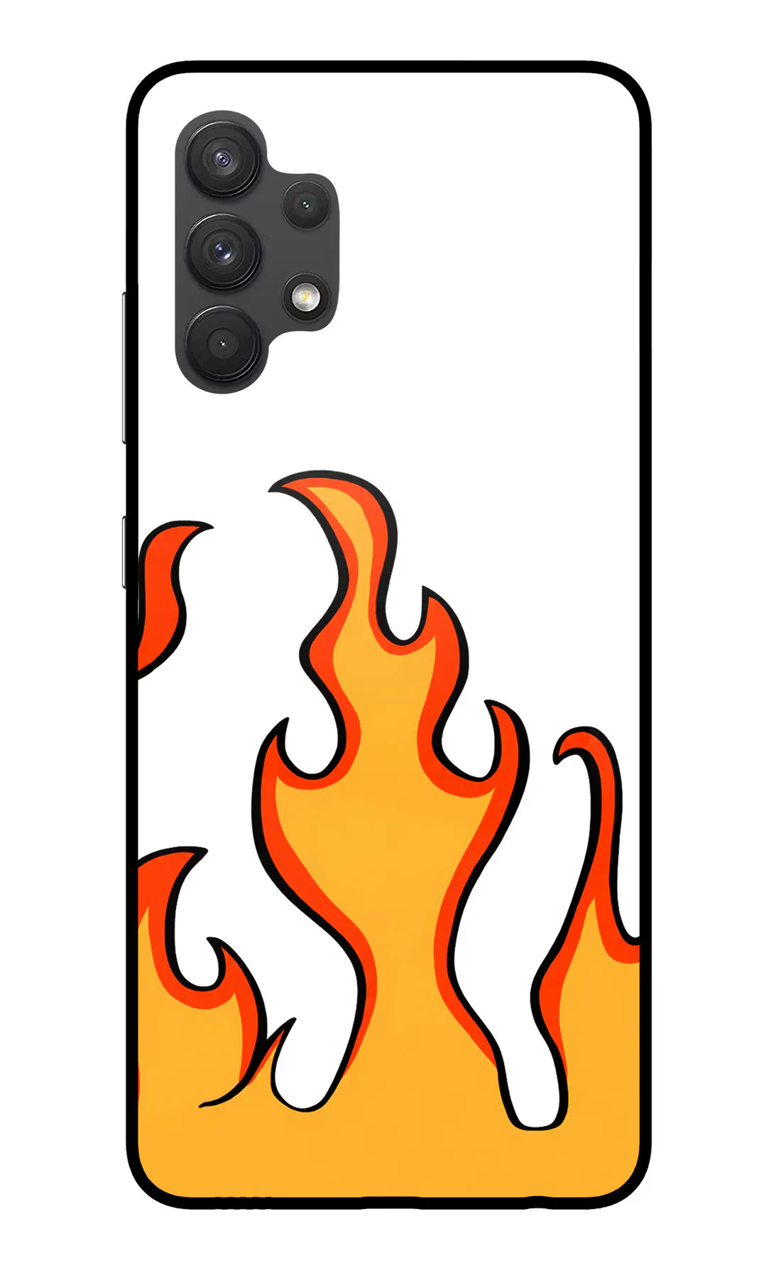 Fired Up – White Samsung A32 4G Back cover