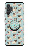 Pug Dog Samsung A32 4G Glass Case