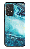 Blue Glitter Marble Samsung A52/A52s 5G Glass Case