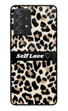 Leopard Print Self Love Samsung A52/A52s 5G Glass Case