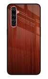 Wooden Plain Pattern Realme X50 Pro Glass Case