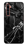 Black Marble Pattern Realme X50 Pro Glass Case