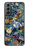 Space Abstract Samsung S21 Glass Case