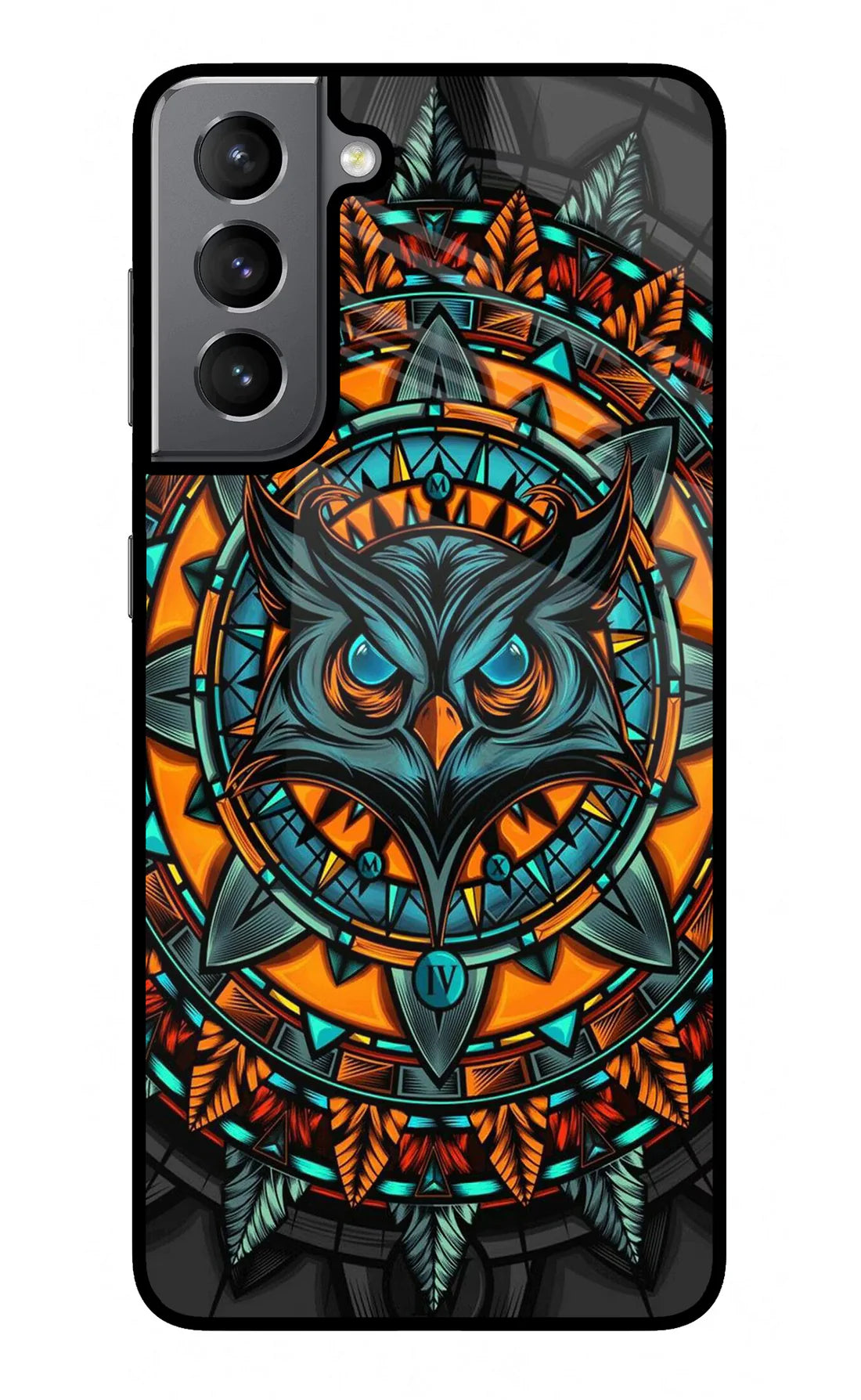 Angry Owl Art Samsung S21 Back cover