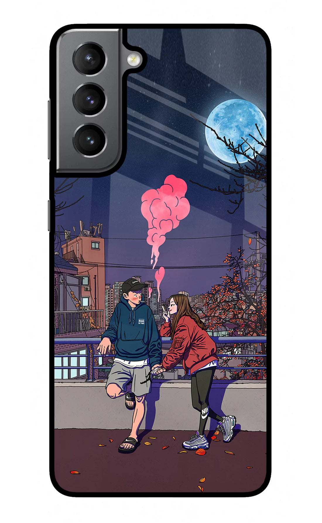 Chilling Couple Samsung S21 Plus Back cover