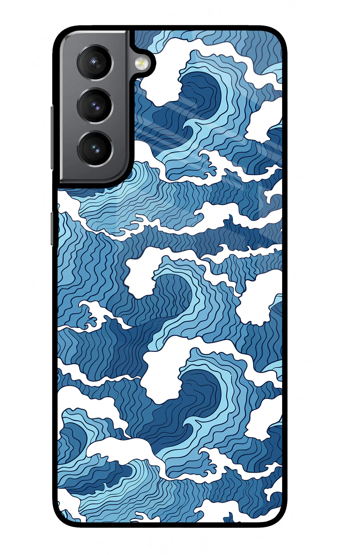 Blue Waves Samsung S21 Plus Back cover