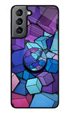 Cubic Abstract Samsung S21 Plus Glass Case