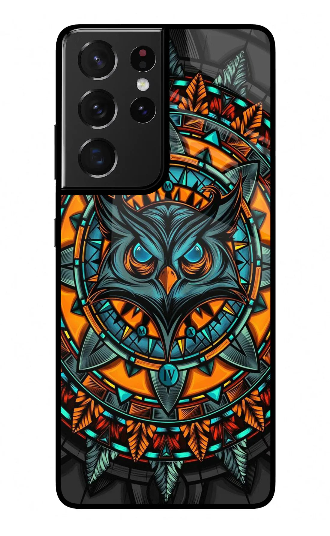 Angry Owl Art Samsung S21 Ultra Back cover