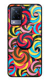 Spiral Pattern Vivo V21 Glass Case