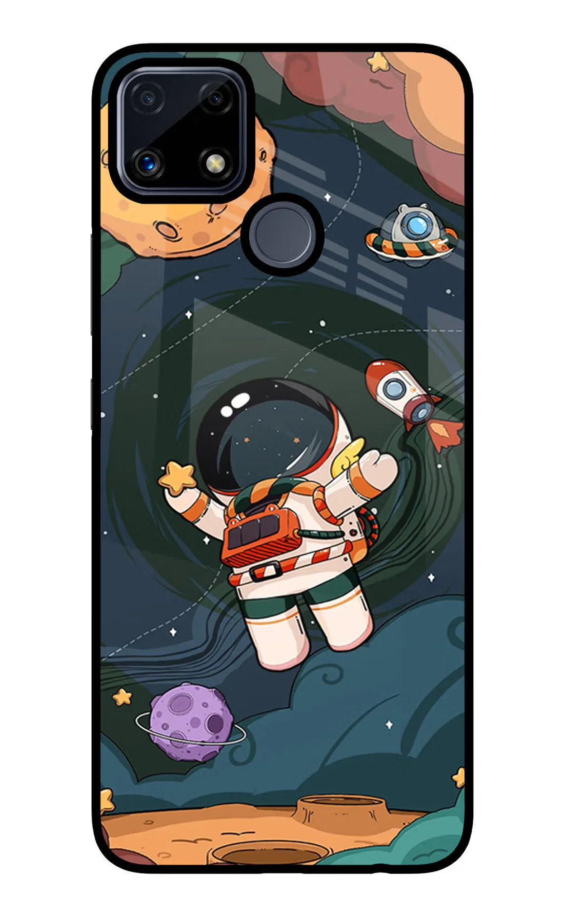 Cartoon Astronaut Realme C25/C25s Back cover