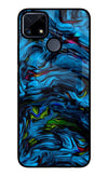 Dark Blue Abstract Realme C25/C25s Glass Case