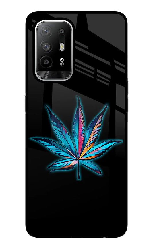 Weed Oppo F19 Pro+ Back cover
