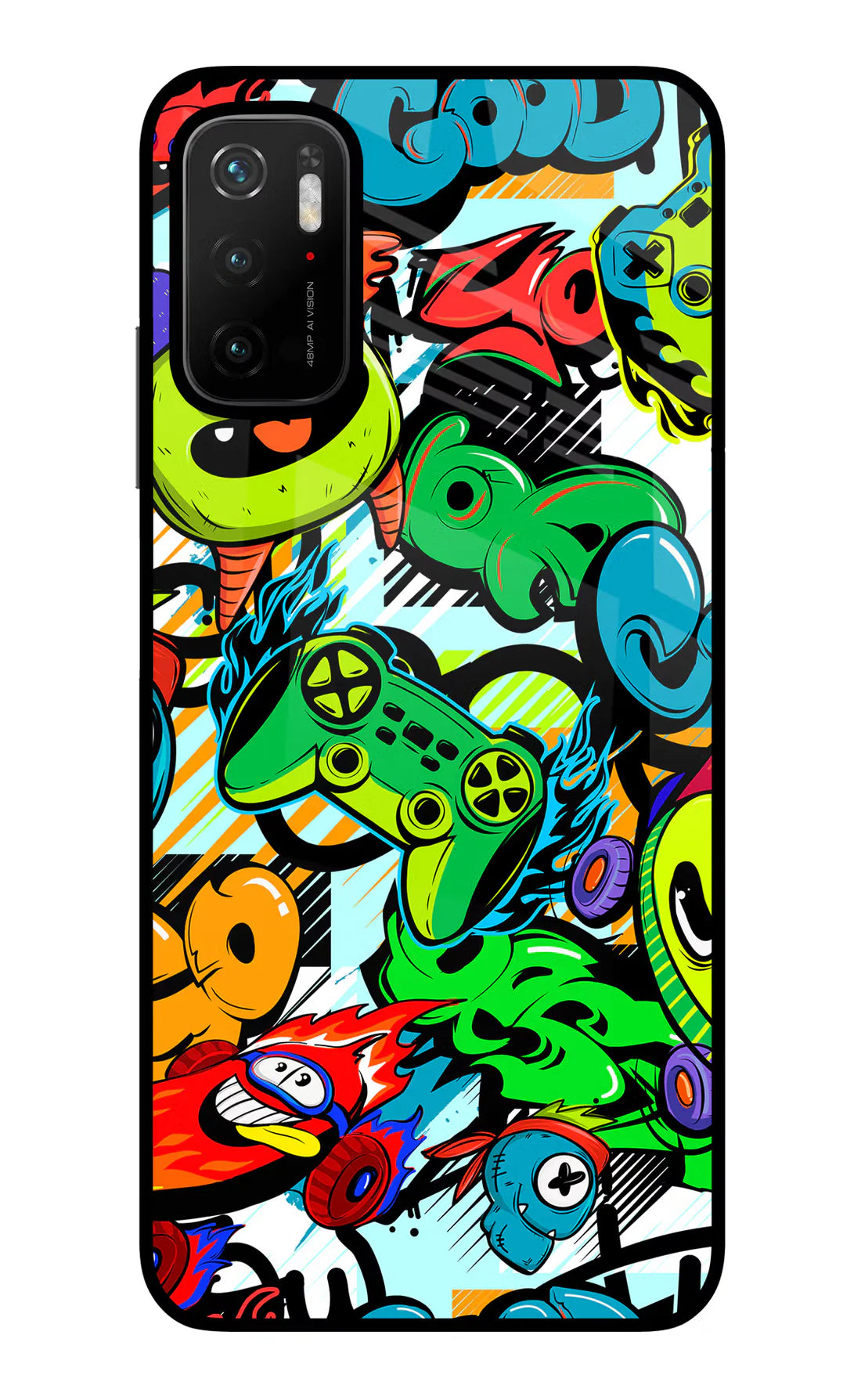 Game Doodle Poco M3 Pro 5G  Back cover