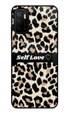 Leopard Print Self Love Poco M3 Pro 5G Glass Case