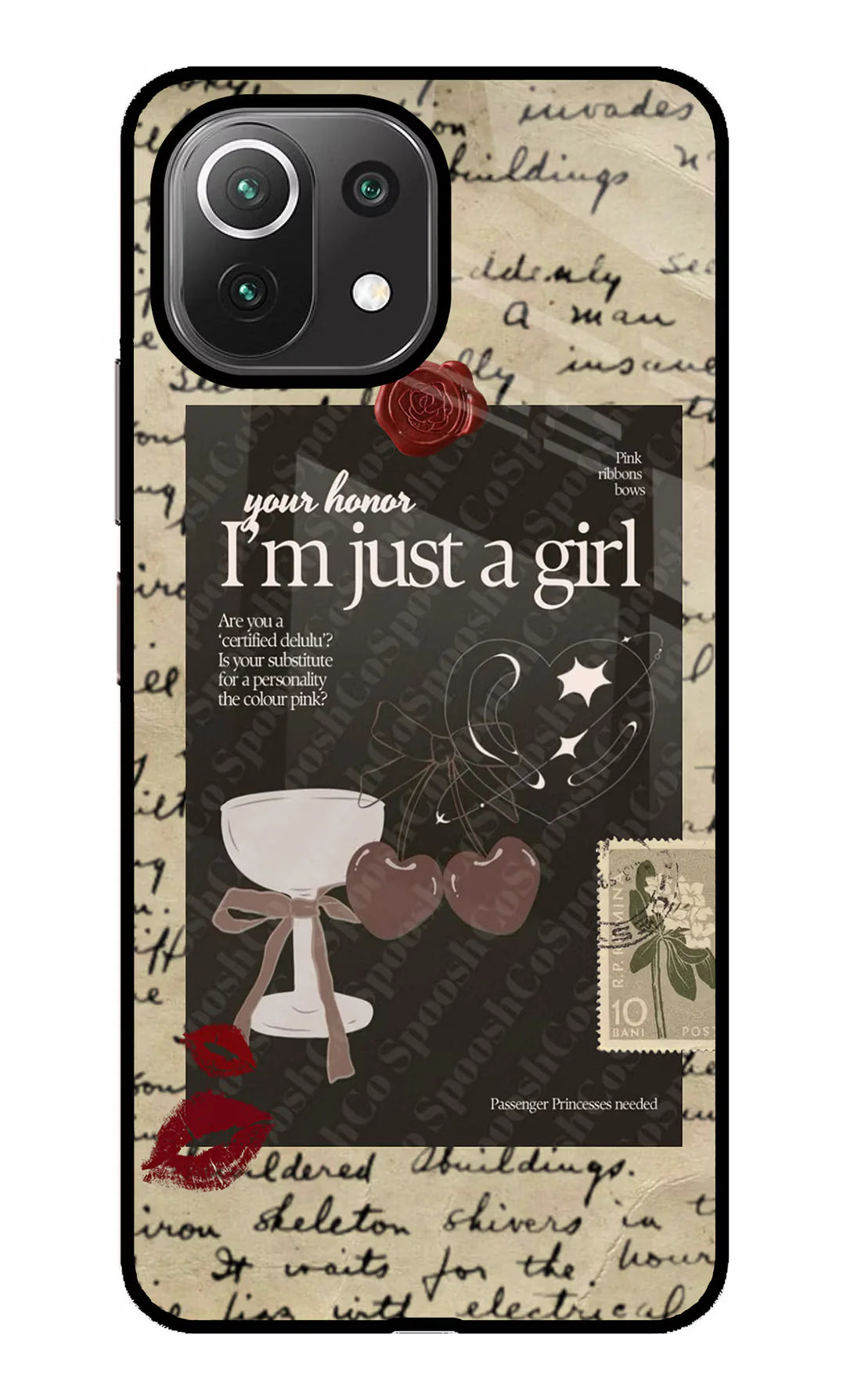 I am just a girl Mi 11 LiteBack cover