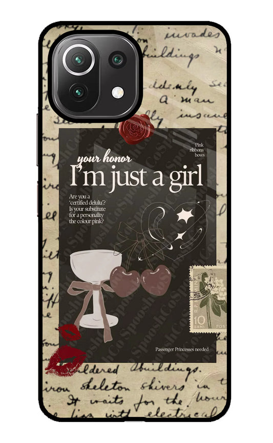 I am just a girl Mi 11 LiteBack cover