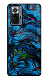 Dark Blue Abstract Redmi Note 10 Pro Max Glass Case