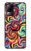 Spiral Pattern Vivo Y73/V21E 4G Glass Case